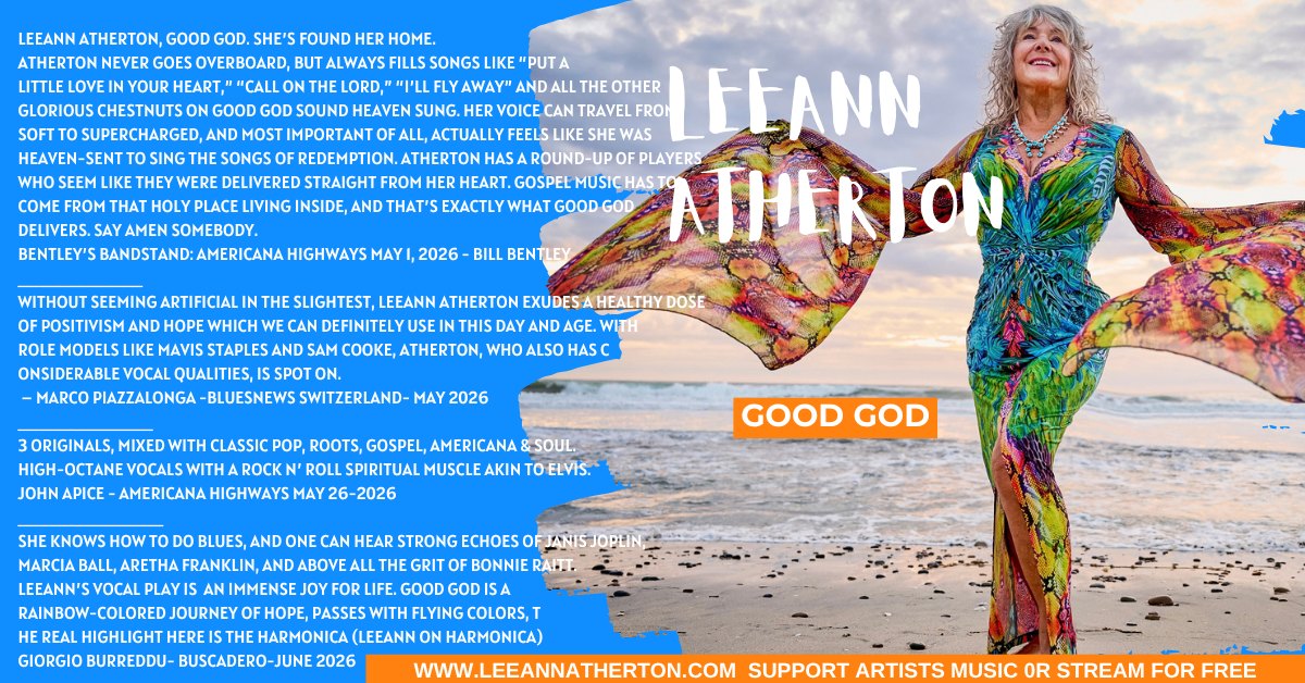 Leeann Atherton — Good God: critical praise from American Highways, Americana Highways, Buscadero, BluesNews and more