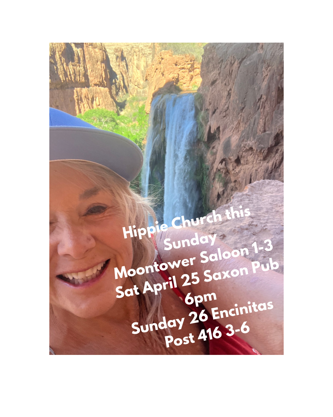 April 2026 shows: Hippie Church Moontower Saloon, Saxon Pub Apr 25, Encinitas Post 416 Apr 26